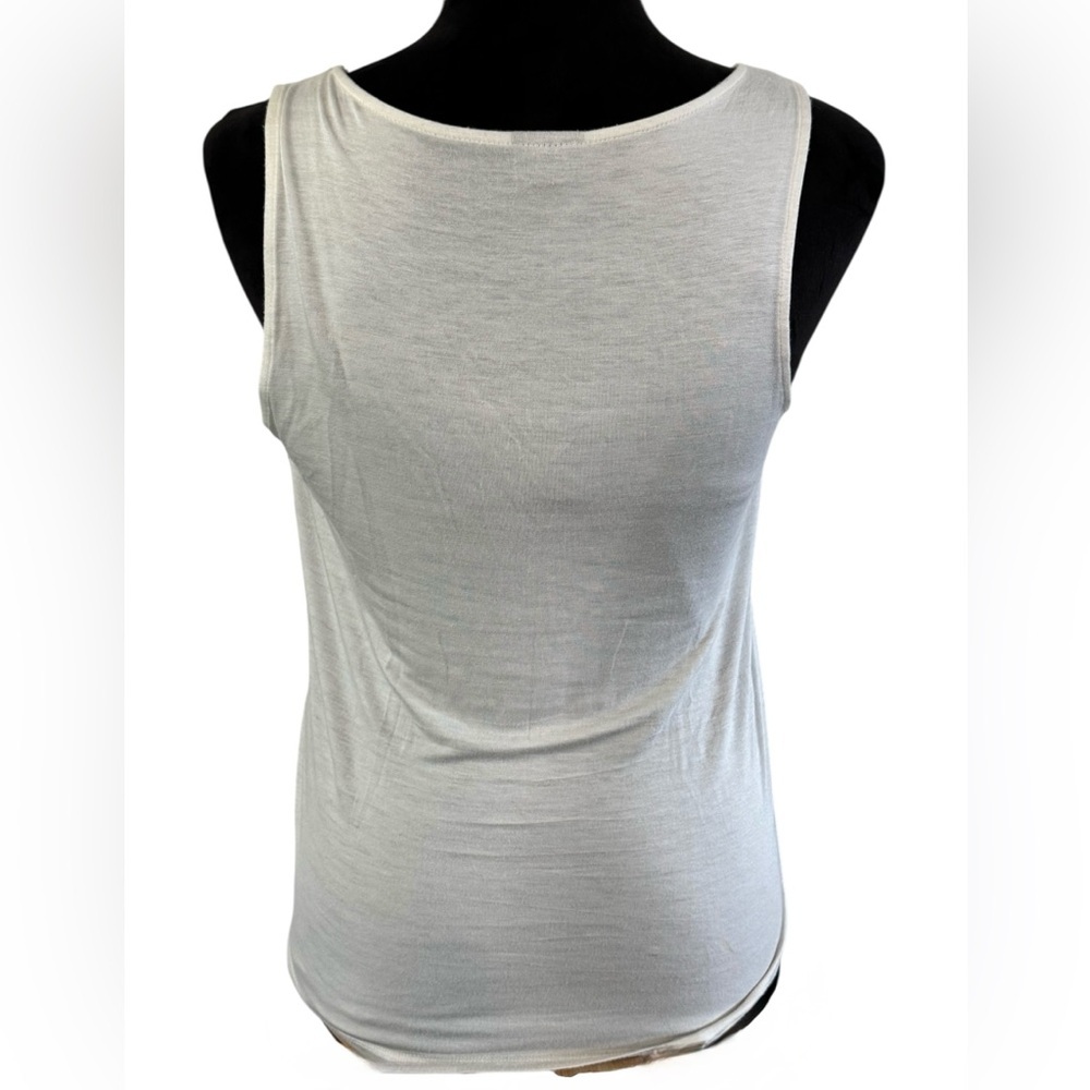 Worthington Gold Sequin V-Neck Lined Tank Top, Size M - Picture 6 of 8